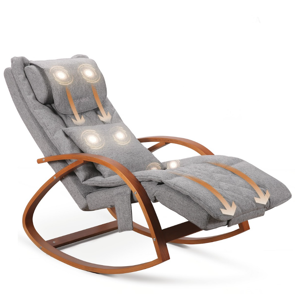 MASSAGE WOODEN ROCKING CHAIR